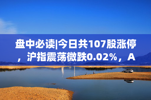 盘中必读|今日共107股涨停，沪指震荡微跌0.02%，AI眼镜概念全天爆发