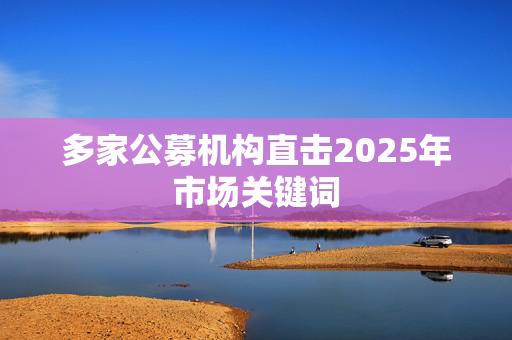 多家公募机构直击2025年市场关键词