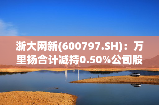 浙大网新(600797.SH)：万里扬合计减持0.50%公司股份