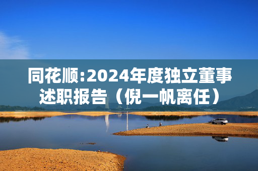 同花顺:2024年度独立董事述职报告（倪一帆离任）