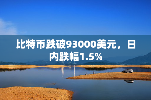 比特币跌破93000美元，日内跌幅1.5%