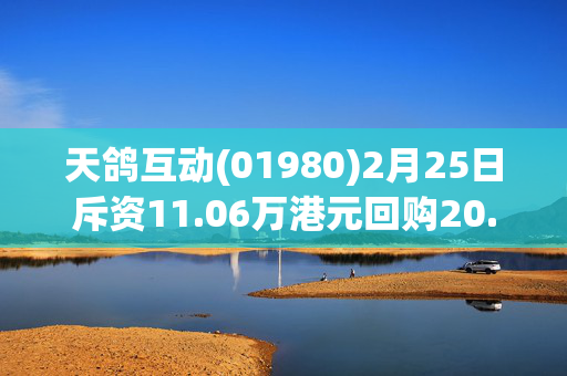 天鸽互动(01980)2月25日斥资11.06万港元回购20.1万股