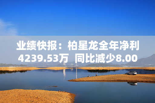 业绩快报：柏星龙全年净利4239.53万  同比减少8.00%