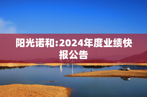 阳光诺和:2024年度业绩快报公告