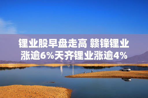 锂业股早盘走高 赣锋锂业涨逾6%天齐锂业涨逾4%