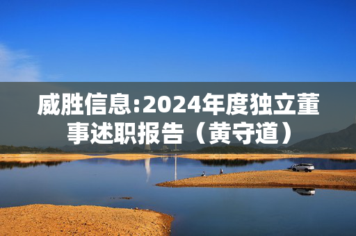 威胜信息:2024年度独立董事述职报告（黄守道）