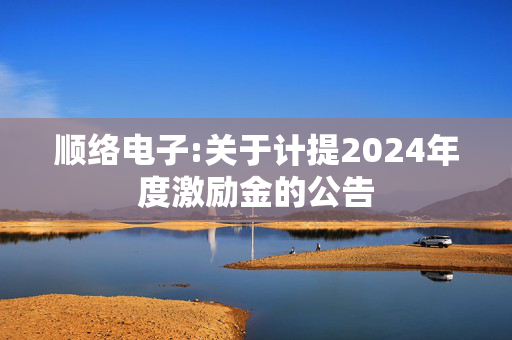 顺络电子:关于计提2024年度激励金的公告