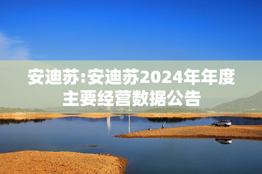 安迪苏:安迪苏2024年年度主要经营数据公告