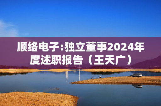 顺络电子:独立董事2024年度述职报告（王天广）