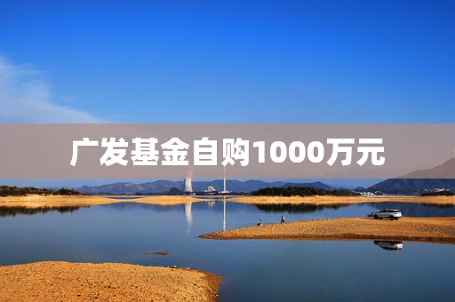 广发基金自购1000万元