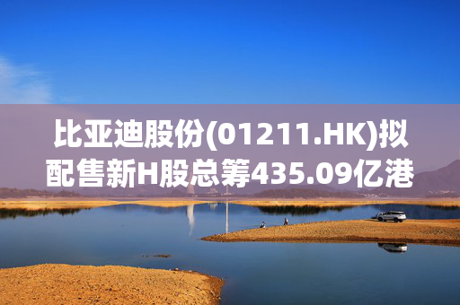 比亚迪股份(01211.HK)拟配售新H股总筹435.09亿港元，加速智能化与出海战略