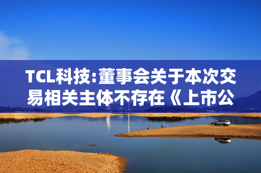 TCL科技:董事会关于本次交易相关主体不存在《上市公司监管指引第7号――上市公司重大资产重组相关股票异常交易监管》第十二条规定情形的说明