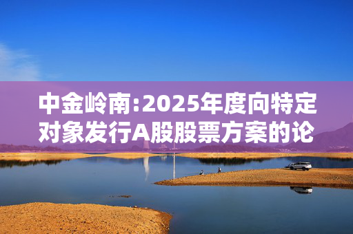 中金岭南:2025年度向特定对象发行A股股票方案的论证分析报告