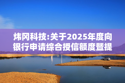 炜冈科技:关于2025年度向银行申请综合授信额度暨提供担保的公告