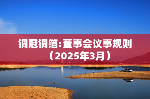 铜冠铜箔:董事会议事规则（2025年3月）