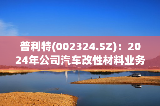 普利特(002324.SZ)：2024年公司汽车改性材料业务处于持续稳定增长状态