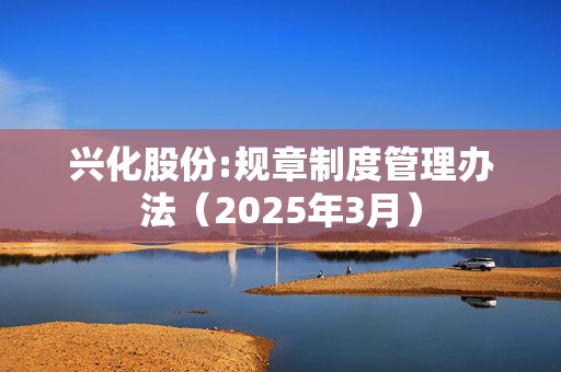 兴化股份:规章制度管理办法（2025年3月）