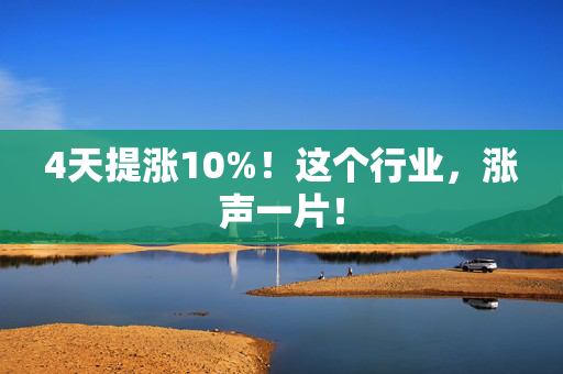 4天提涨10%！这个行业，涨声一片！