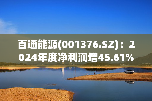 百通能源(001376.SZ)：2024年度净利润增45.61%至1.91亿元 拟10派1元